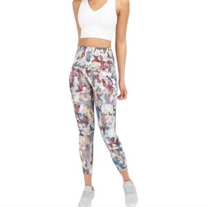 SPANX Active Printed Multicolor Camo 7/8 Length Leggings Size S Exercise